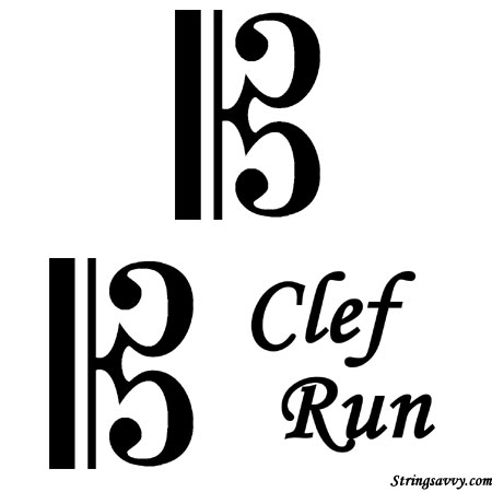 C Clef Run Funny Music Pun Image Joke